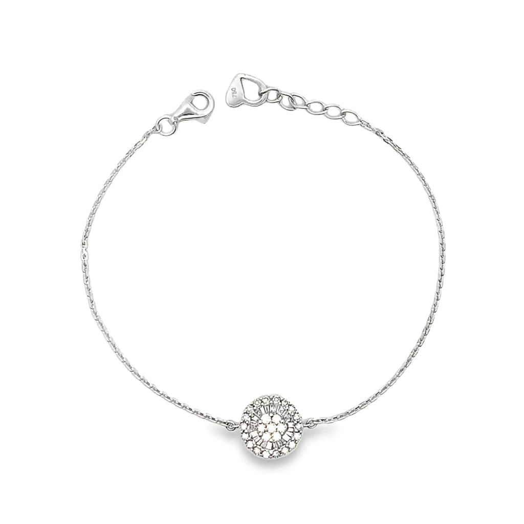 Pulsera de diamantes 14k