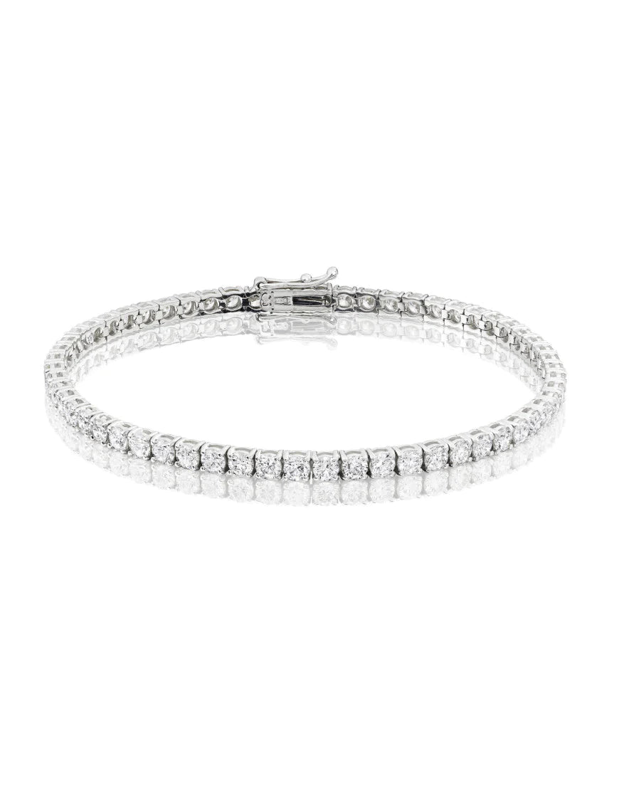 Pulsera Tennis Diamantes 5 ct en Oro 14k
