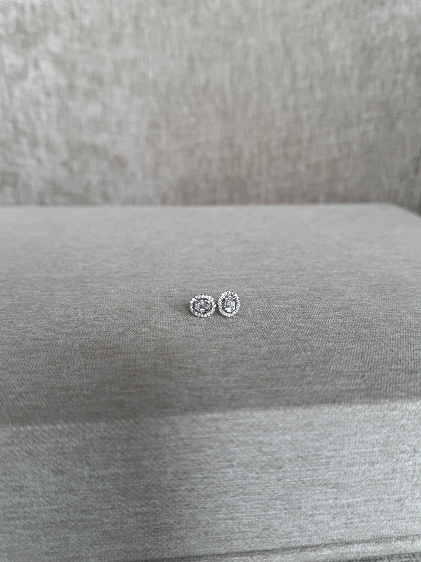 Aretes Diamantes en Oro 18k