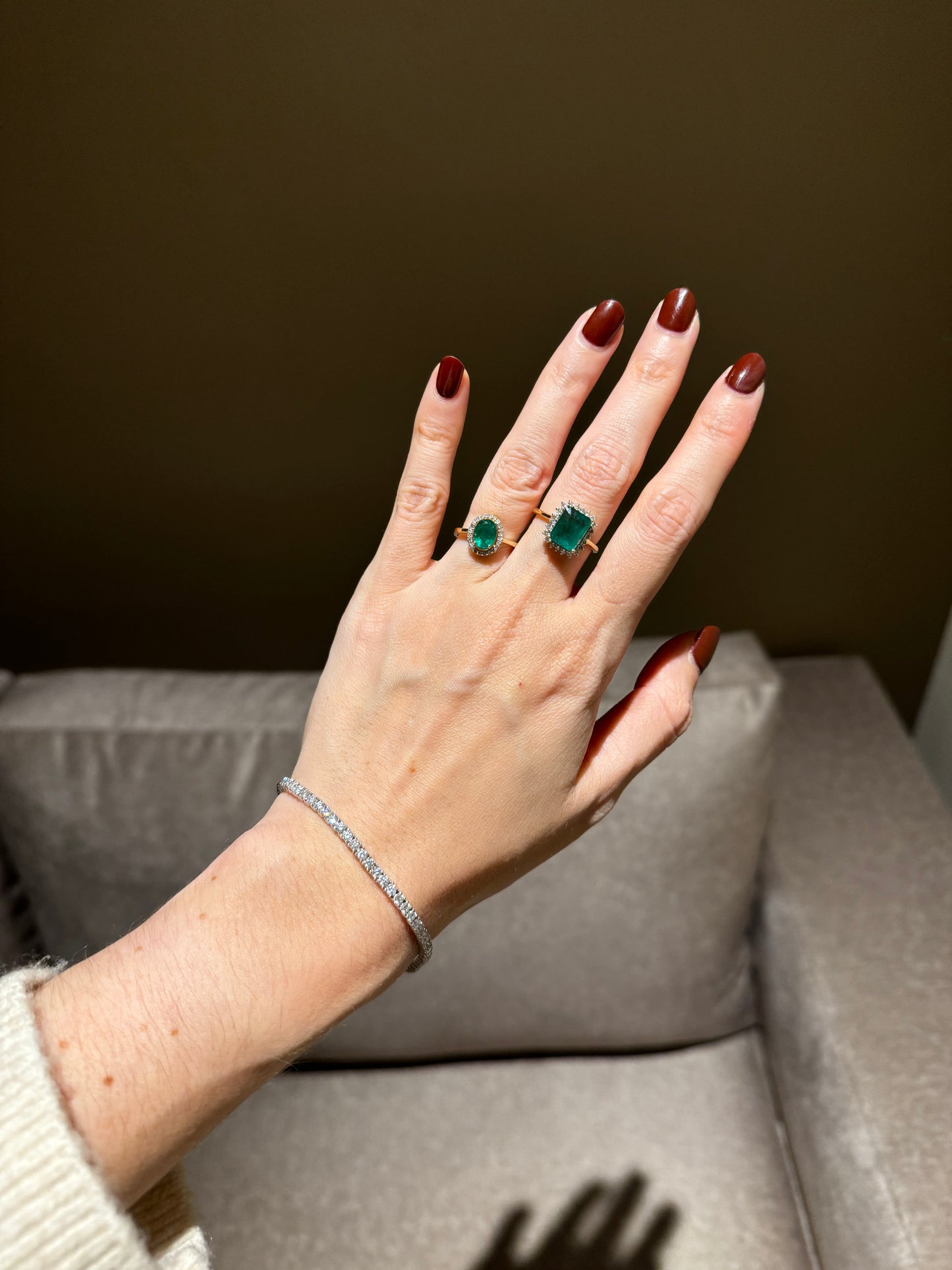 Pulsera Tennis Diamantes 5 ct en Oro 14k