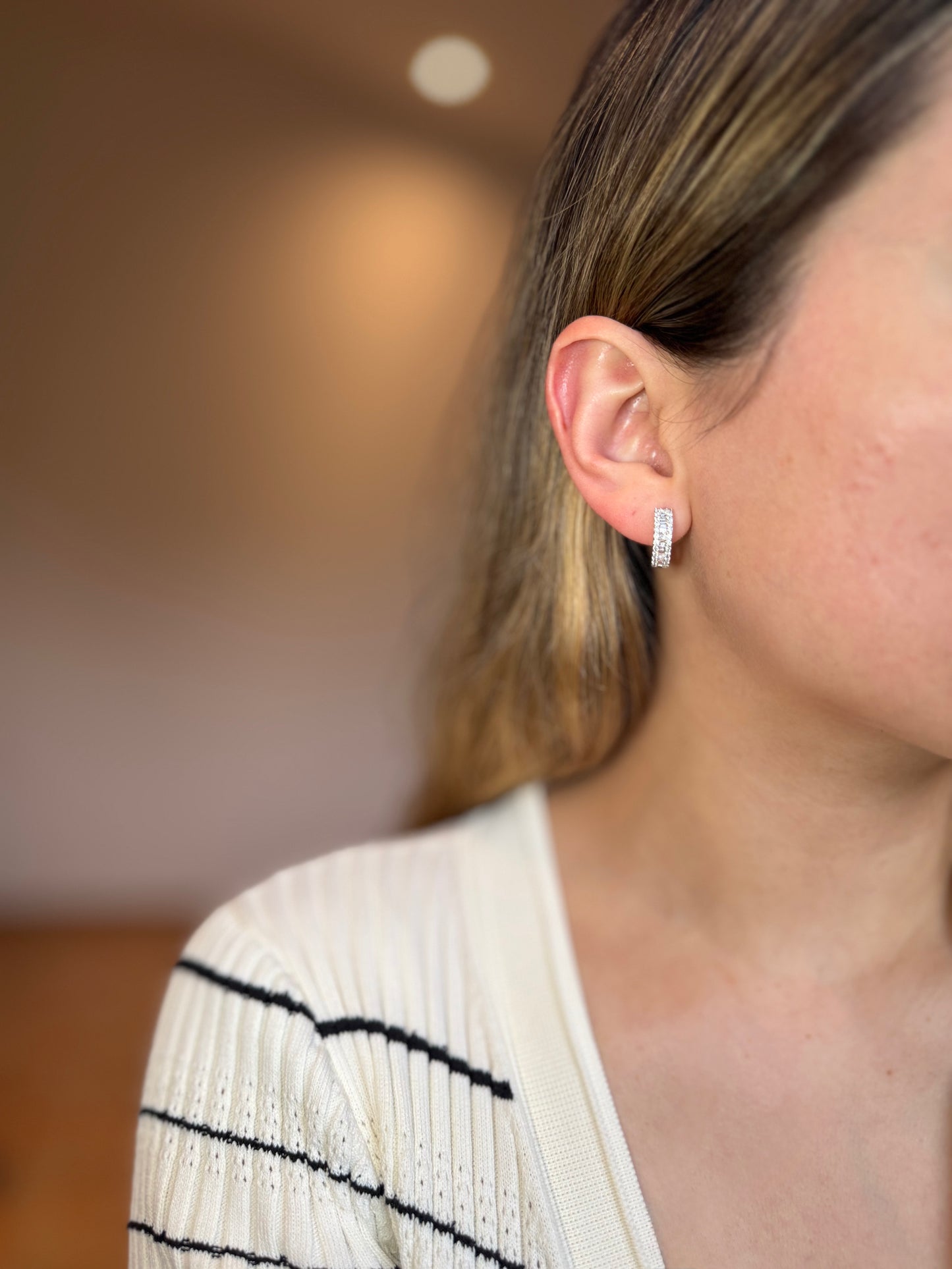 Arracadas de diamantes 18k