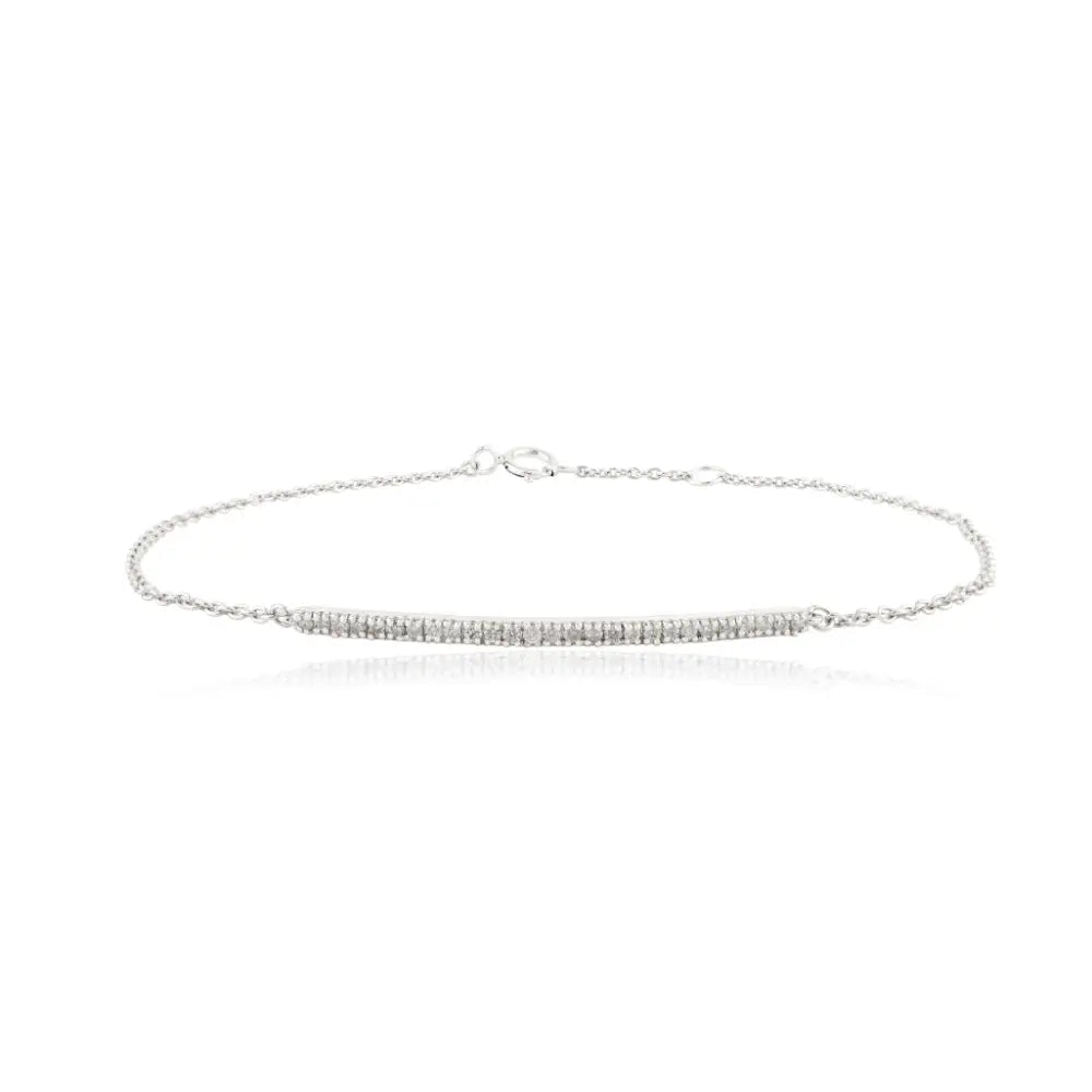 Pulsera de diamantes 14k