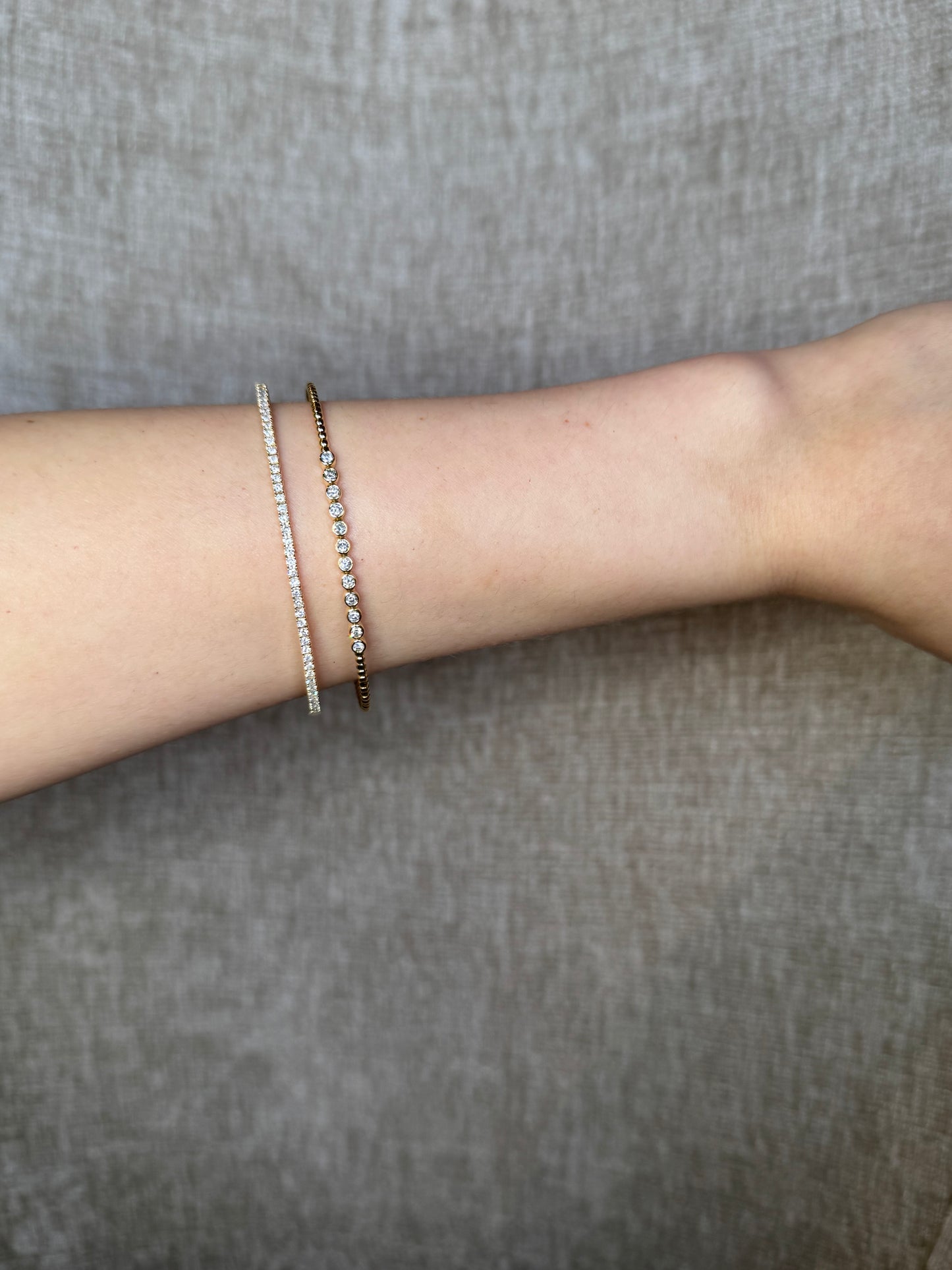 Bangle Oro 14k y Diamantes