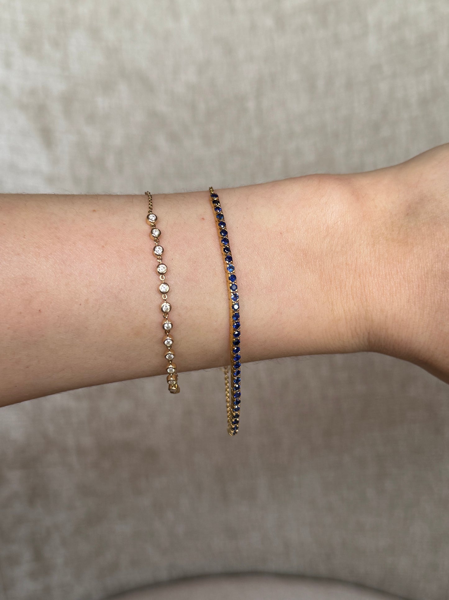 Pulsera de Diamantes con Bísel
