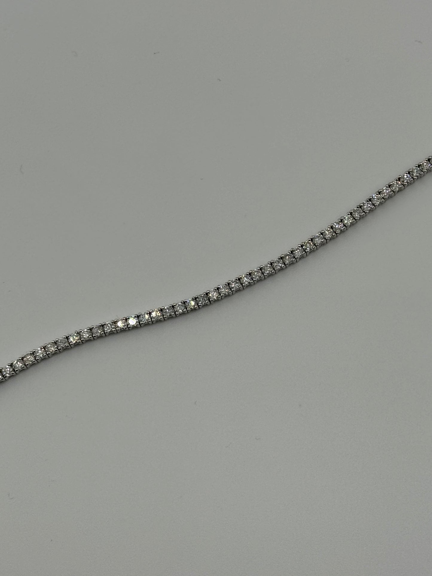 Pulsera Tennis Diamantes 5 ct en Oro 14k