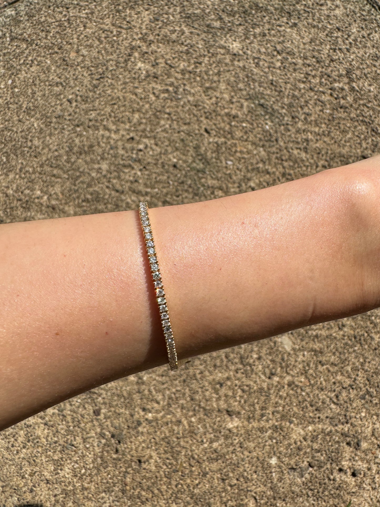 Pulsera Tennis Diamantes 2.2 ct en Oro 14k