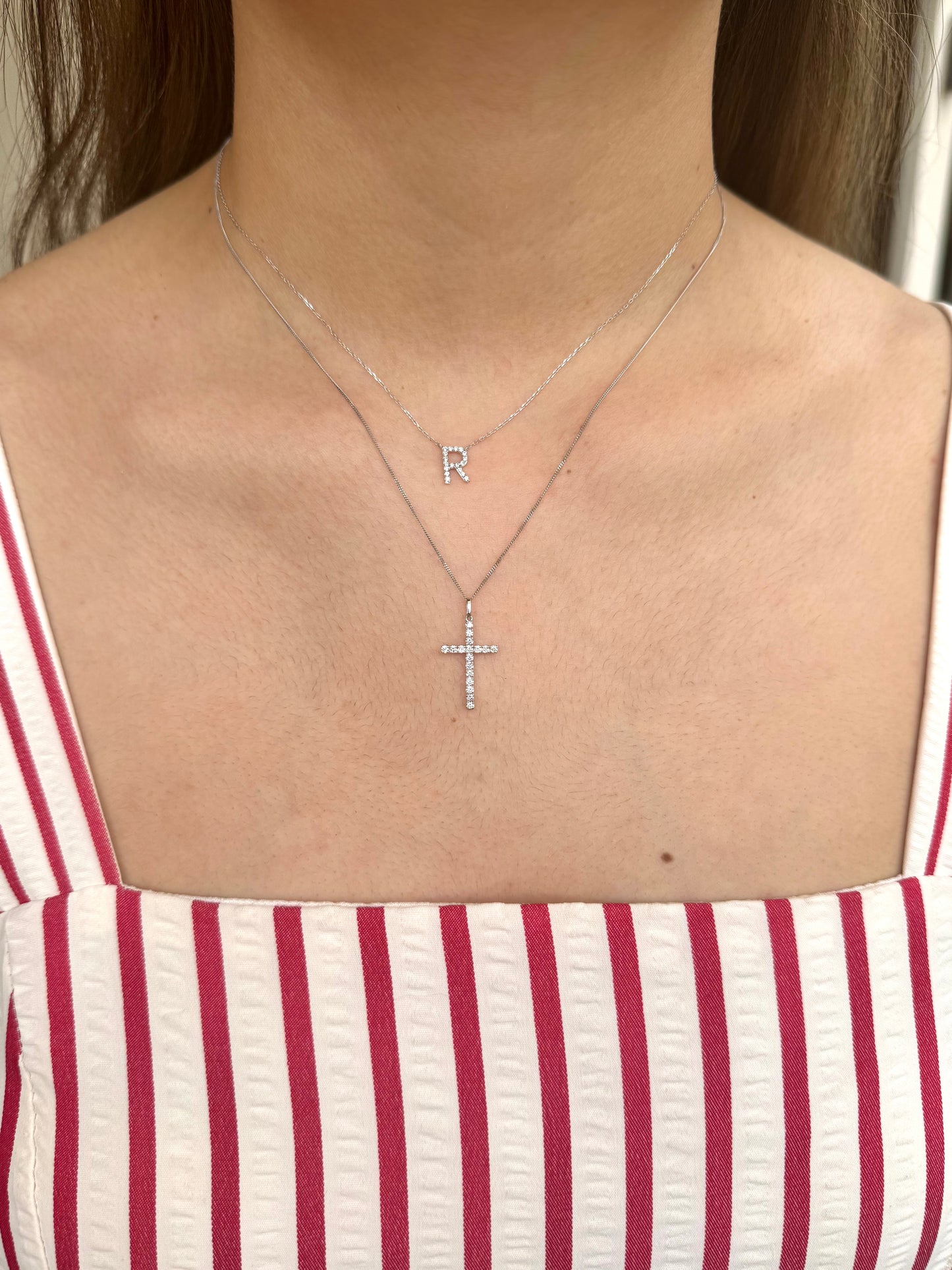 Collar cruz de Diamantes