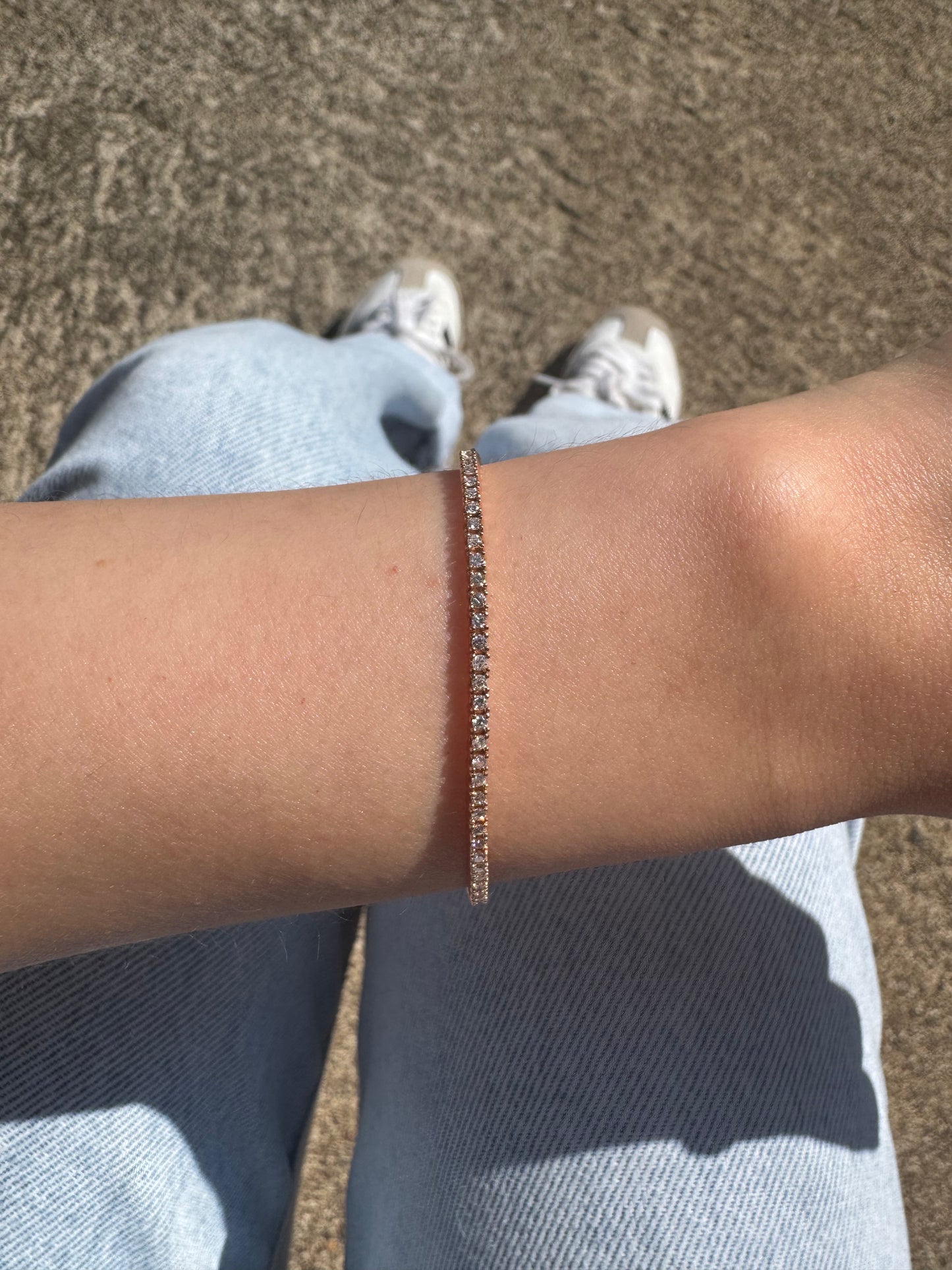 Pulsera Tennis Diamantes 1 ct en Oro 14k