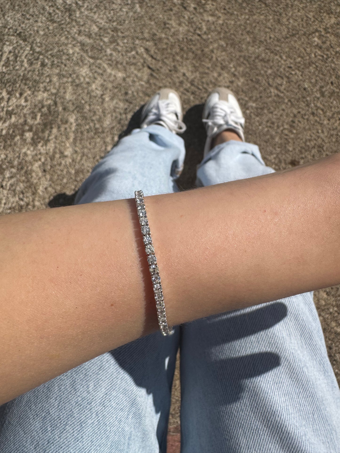 Pulsera Tennis Diamantes 4 ct en Oro 14k