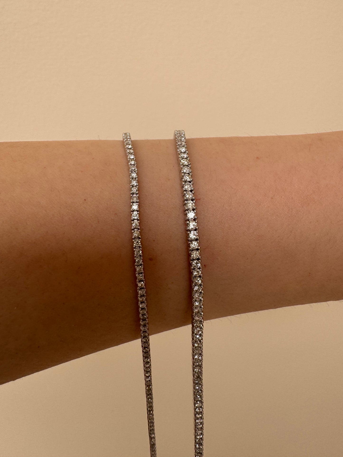 Pulsera Tennis Diamantes 2.2 ct en Oro 14k