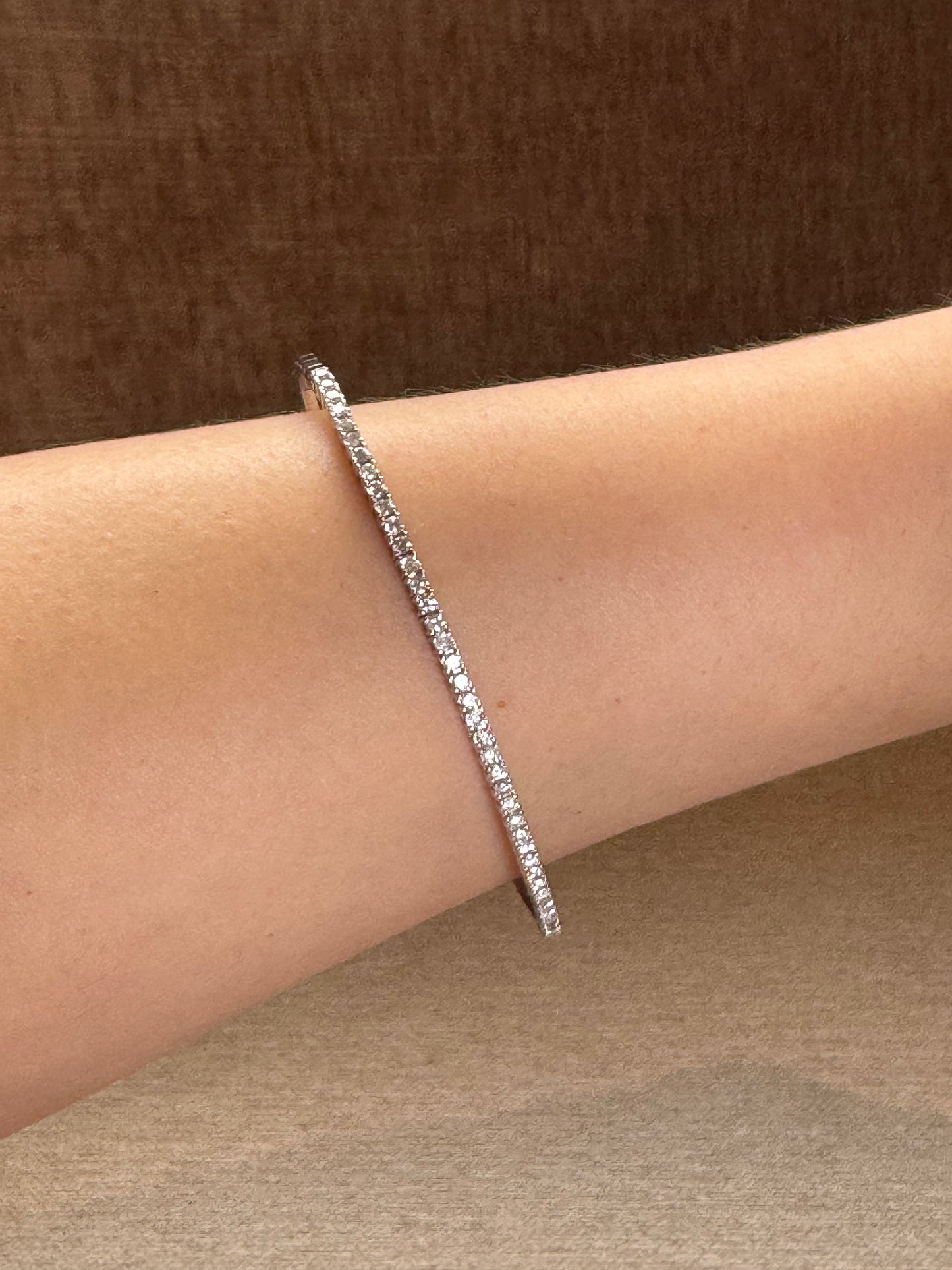 Flexible Bangle Diamantes Oro 14k
