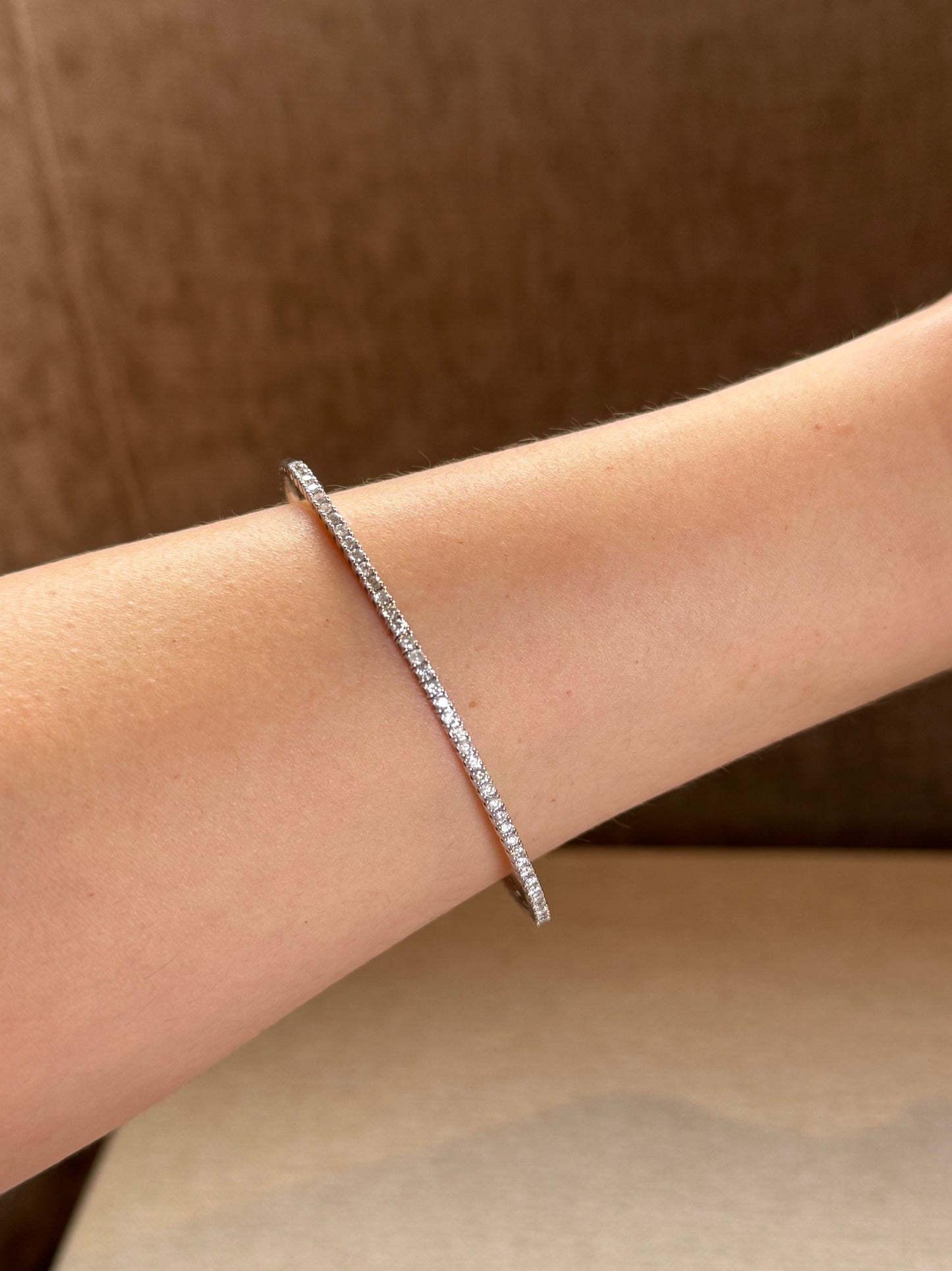 Flexible Bangle Diamantes Oro 14k