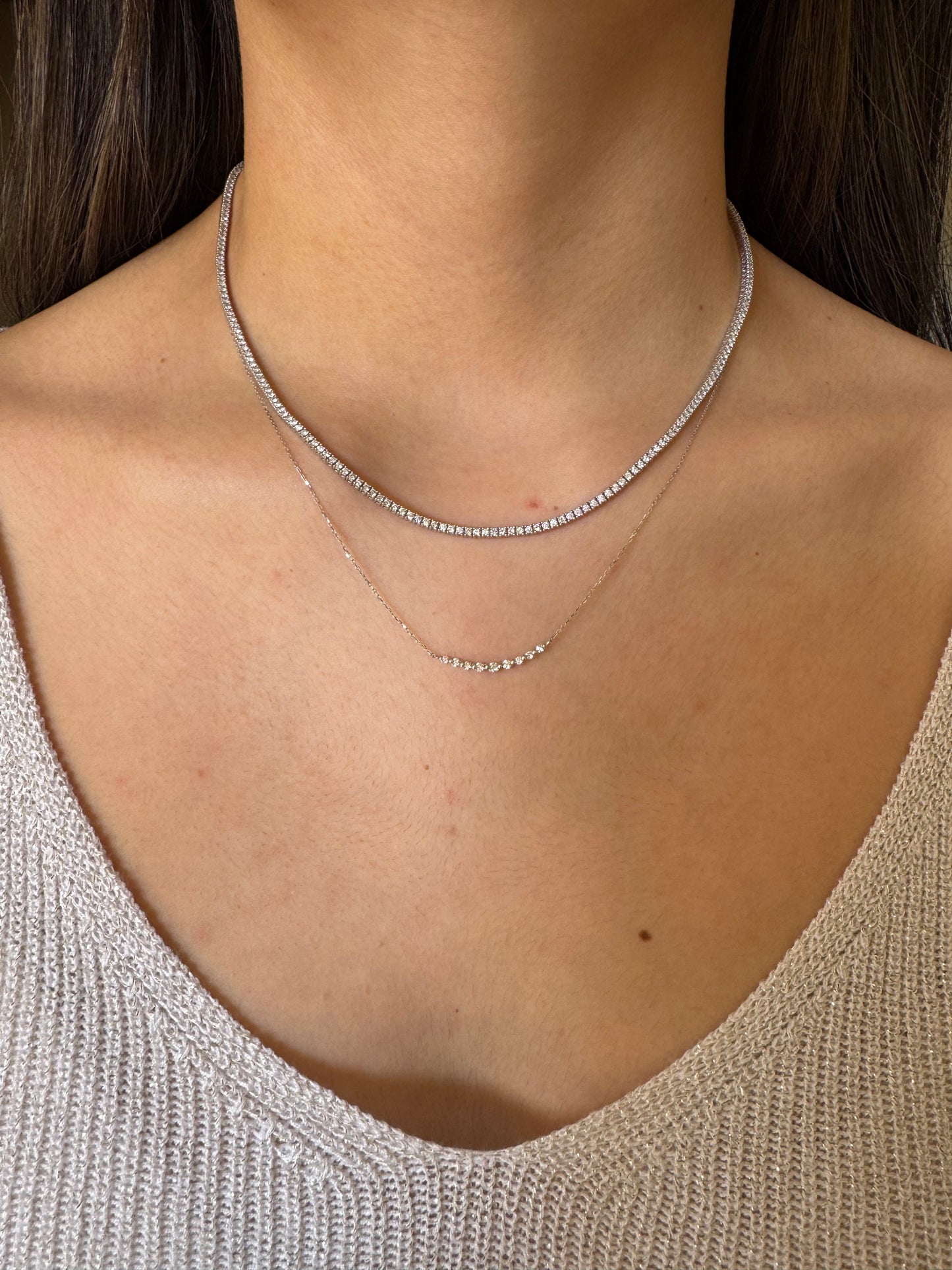 Collar de Diamantes Oro 18k