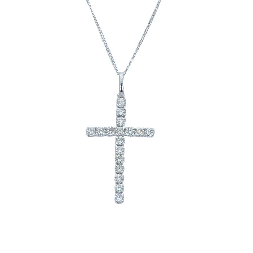 Collar cruz de Diamantes