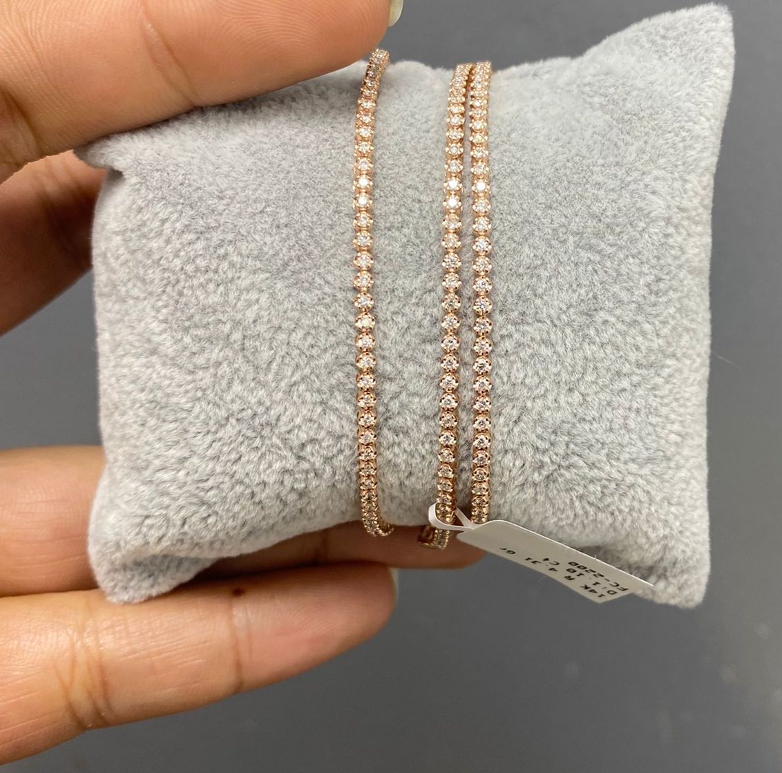 Pulsera Tennis Diamantes 1.1 ct en Oro 14k Buttercup