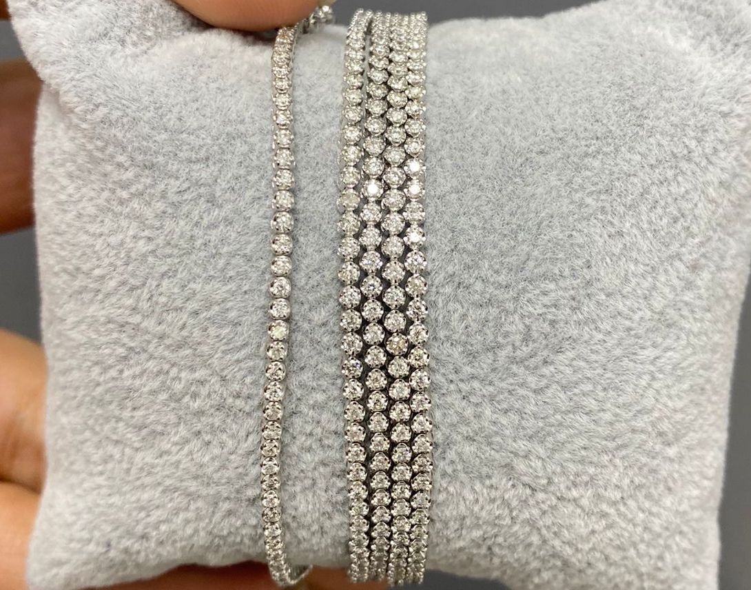 Pulsera Tennis Diamantes 1.1 ct en Oro 14k Buttercup