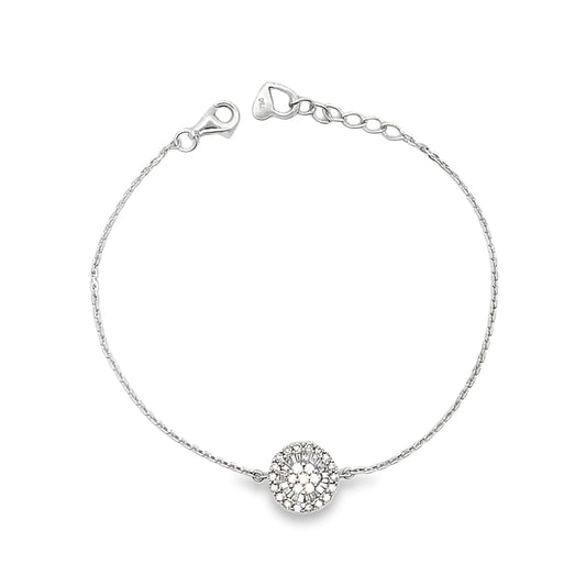 Pulsera de diamantes 14k