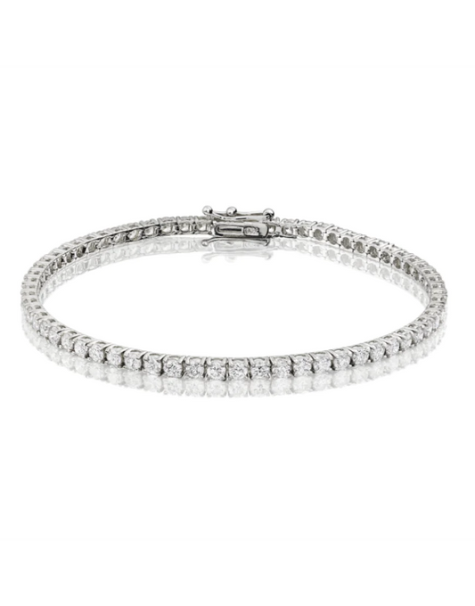 Pulsera Tennis Diamantes 3 ct en Oro 14k