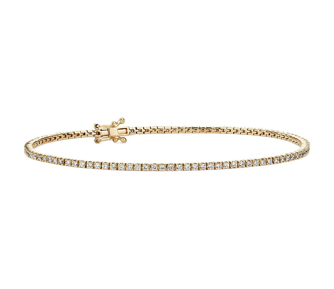 Pulsera Tennis Diamantes 1.1 ct en Oro 14k