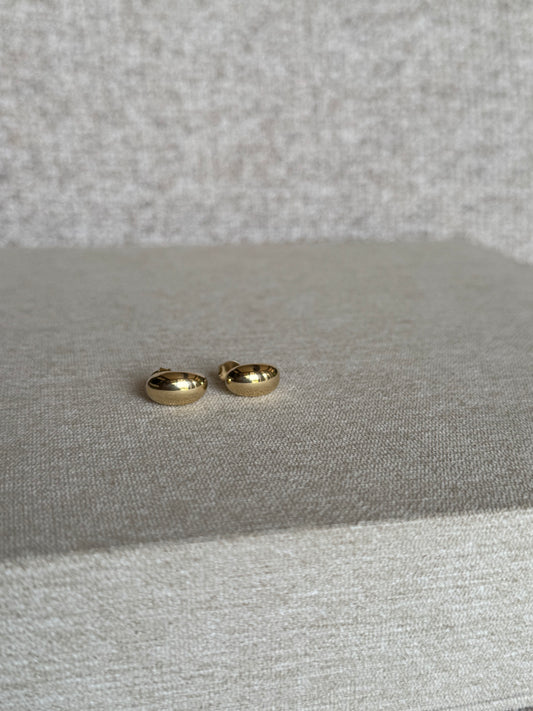 Aretes gota de oro 14k
