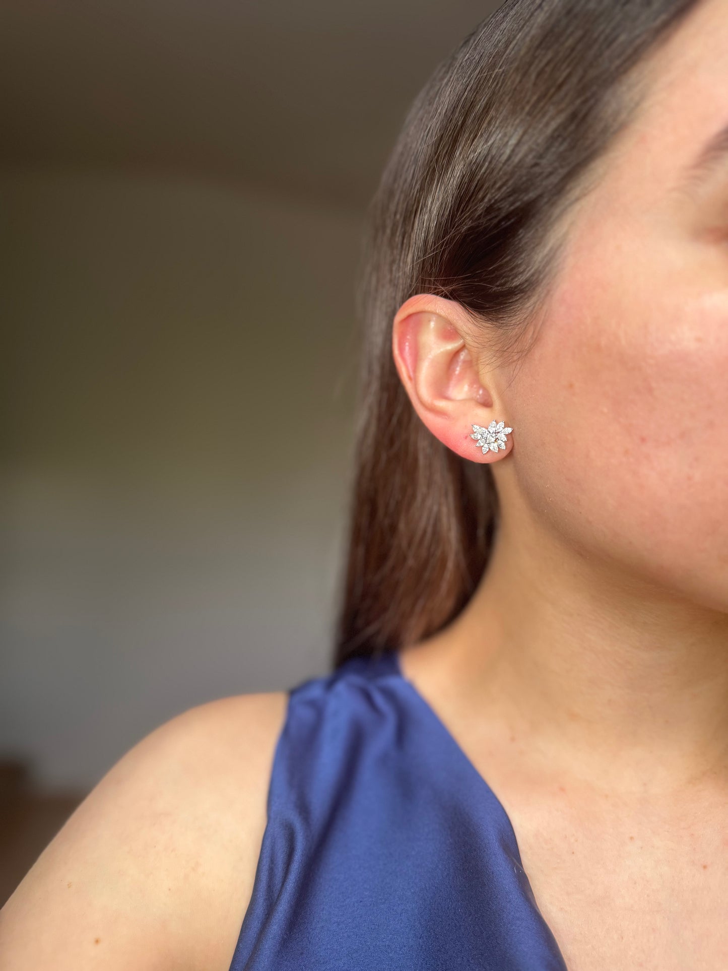 Aretes de diamantes