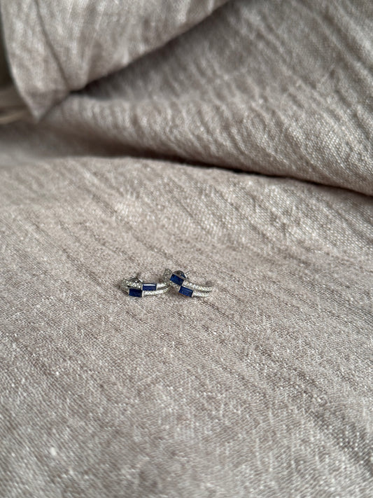 Aretes de Zafiro y Diamantes