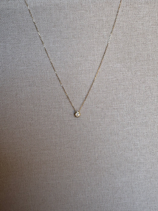Collar con Diamante Biselado
