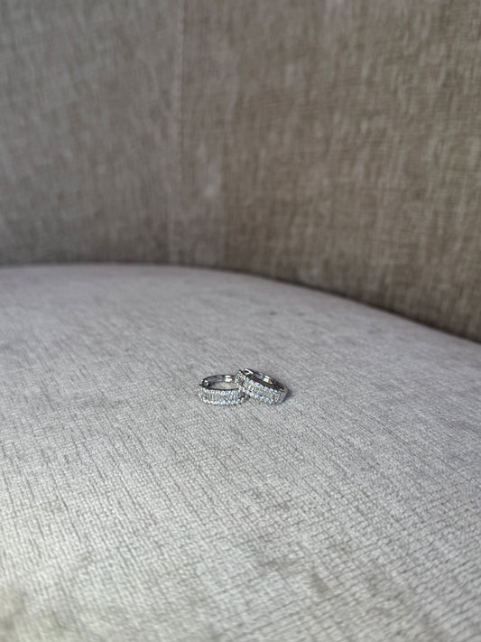 Arracadas de diamantes 18k