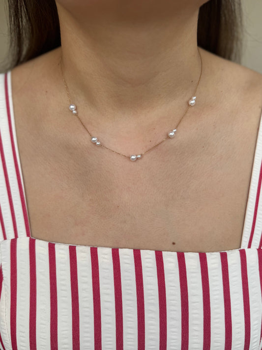 Collar de perlas oro 18k