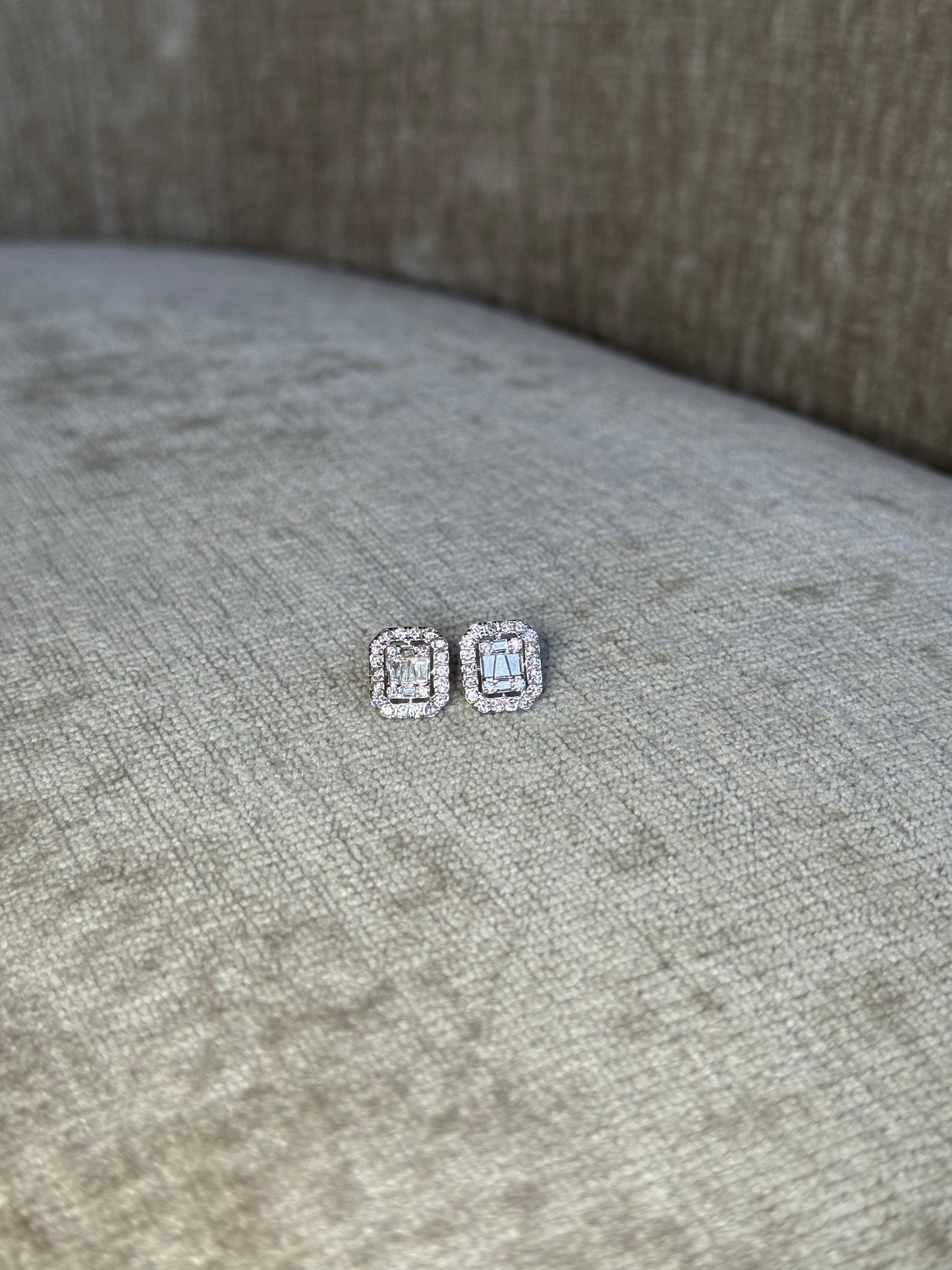 Aretes cluster de diamantes