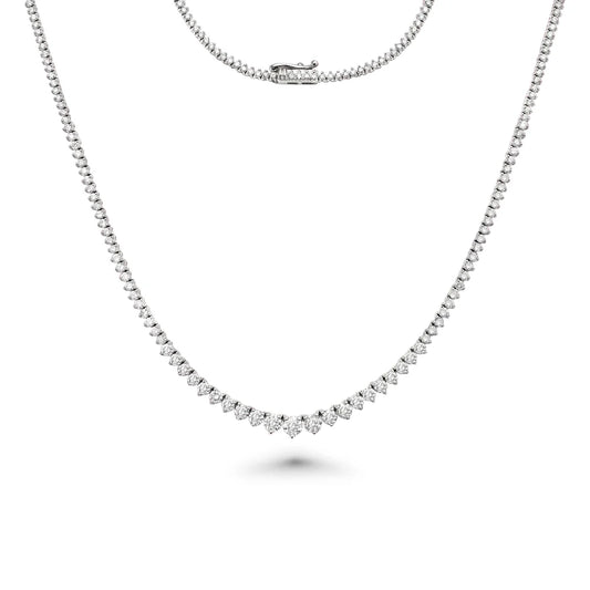 Collar Tennis Riviere 5.1 ct Oro 14k