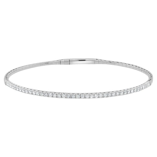 Flexible Bangle Diamantes 1 ct en Oro 14k